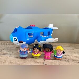 Fisher-Price Little People Travel Together Airplane toy with figures.